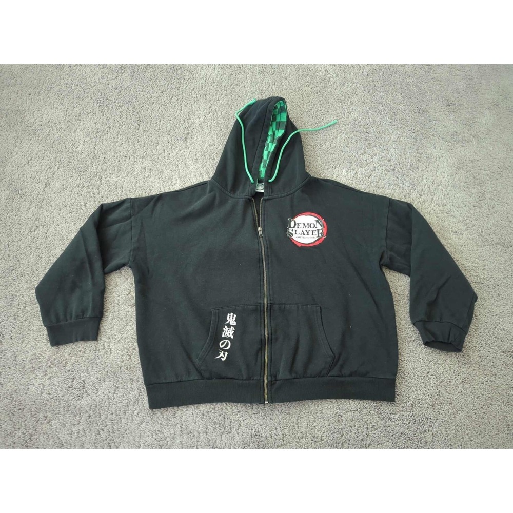 Demon Slayer: Kimetsu no Yaiba Hoodie Mens XL Jacket Graphic Oversized Aniplex